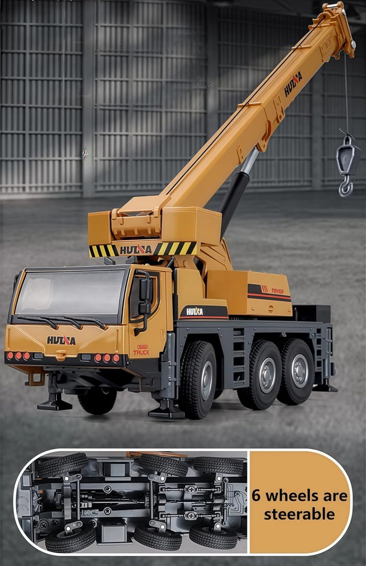 1/50 Scale Autocrane Toys, Crane Truck Construction Vehicle, Alloy Boom Truck Engineering Car Models, Great Gifts, Collections, Cake Toppers, Room Decoration for Kids