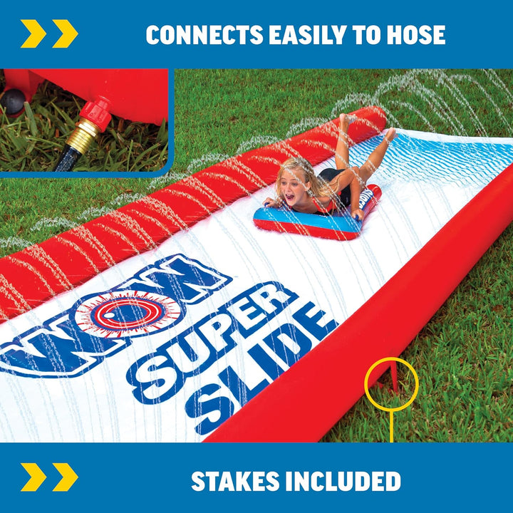 Super Slide Giant Backyard Slip and Slide with Sprinkler, Extra Long Water Slide 25 X 6 Ft