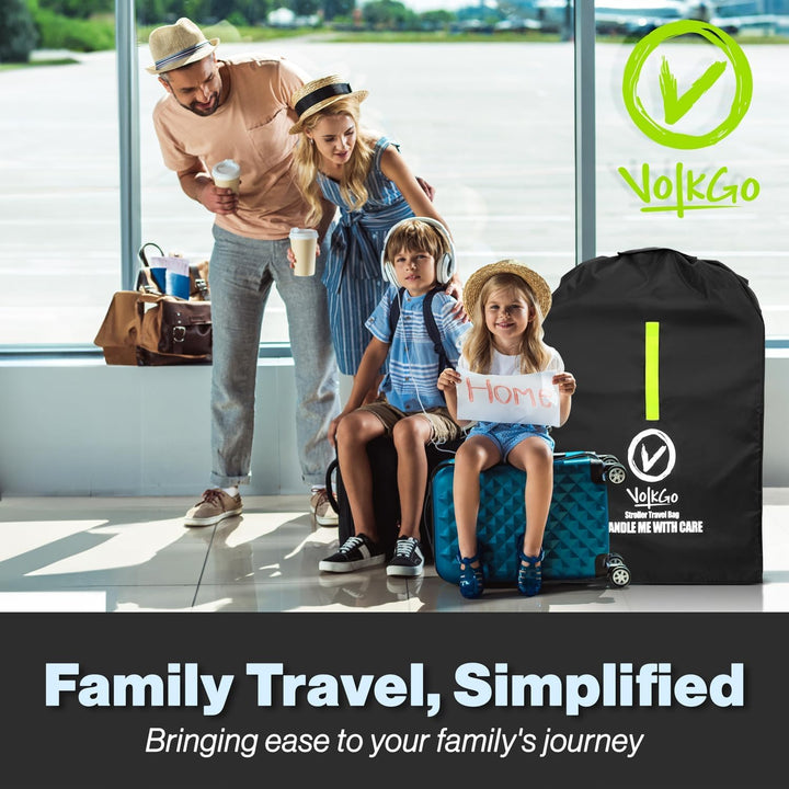 Stroller Bag for Airplane, Large Cover for Airtravel, Jogger & Umbrella Stroller Cover for Travel - Fits Most Sizes, Gate Check Bag, Heavy Duty Durable Infant Carrier Covers for Air Travel