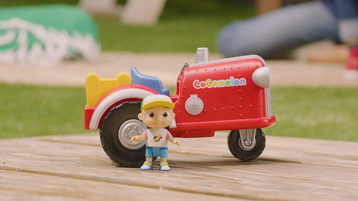 Official Musical Tractor W/Sounds & Exclusive 3-Inch Farm JJ Toy, Play a Clip of “Old Macdonald” Song plus More Sounds and Phrases