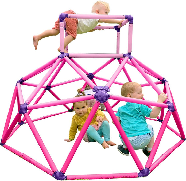 Monkey Bars Climbing Dome - Sturdy & Portable Jungle Gym for Kids, Backyard Playset for Toddlers, Active Outdoor Fun for Kids Ages 3 to 8 Years Old, Lightweight & Easy Assembly, Green/Blue