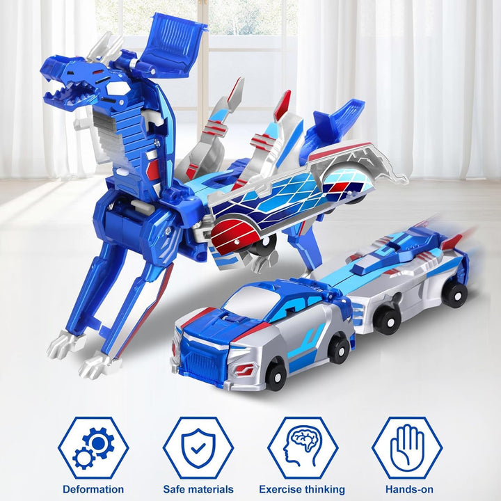 The Ultimate Unicorn Car Toy！Two Children'S Car Robots Collide with Magnetic Transformation to Make the Mysterious Game of Unicorn Robots！Best Gift for Your Child'S Birthday！
