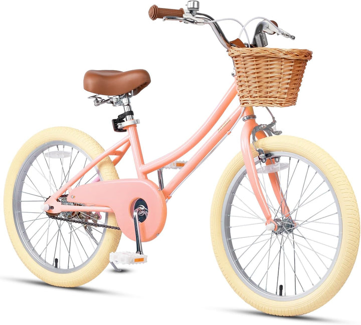 Girls Bike with Basket for 2-12 Years Old Kids, 12 14 16 18 20 Inch Bicycle with Bell Training Wheels, Multiple Colors