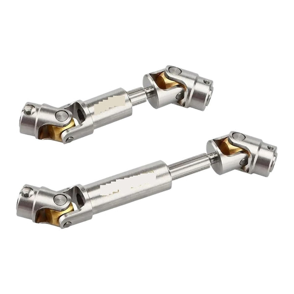 For GLOBACT for TRX4M for Drive for Shaft for Center Driveshaft 1/18 for RC for Crawler Accessories (2Pcs)(Silver)