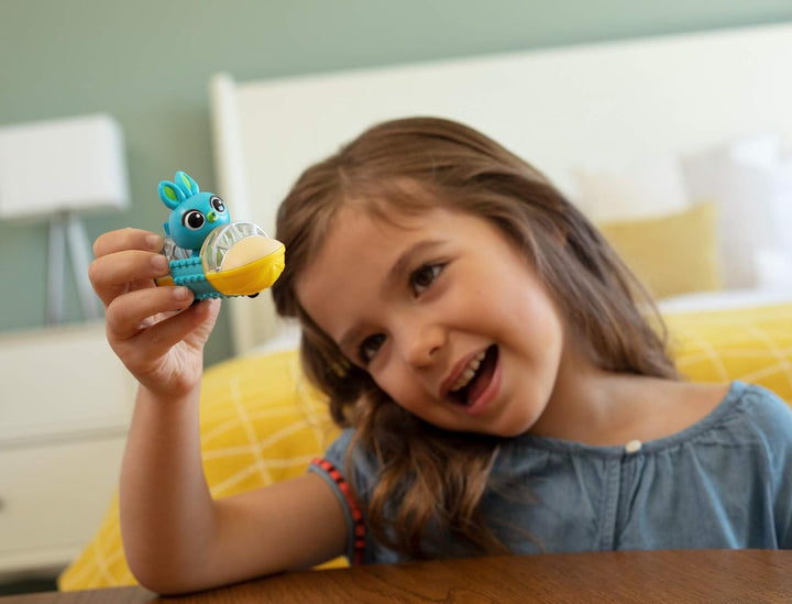 ​Disney Pixar  4 Bunny Mini Figure with Carnival Rocket Vehicle, Compact for Home and On-The-Go Play