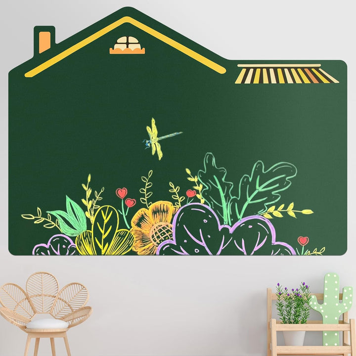 Magnetic Wall Decal for Kids, 35"X47" Self Adhesive Magnetics Chalkboard Wall, Magnetic Wallpaper Stickers Board with Wipe Cloth, Stickers Etc. for Kids Playroom, School, Home Decor.