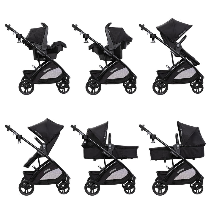 Passport® Switch 6-In-1 Modular Stroller Travel System with Ez-Lift™ plus Infant Car Seat, Dash Black