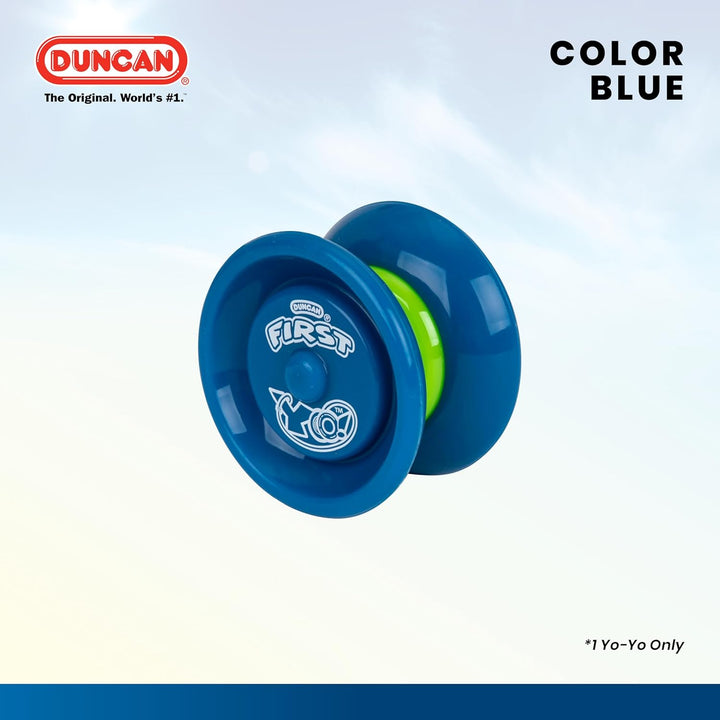 Toys First Yo! - Best Beginner Yo-Yo for Kids, Responsive Yo Yo, Yoyo Toy - Blue/Green