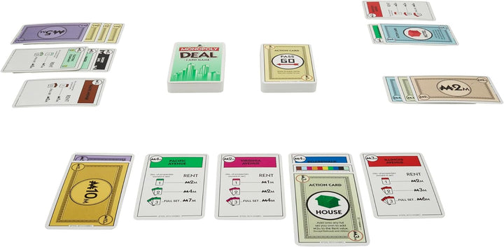 Monopoly Deal Card Game, Quick-Playing Family Game, 2-5 Players, Fun Summer Activities, Vacation Travel Essentials, Ages 8+