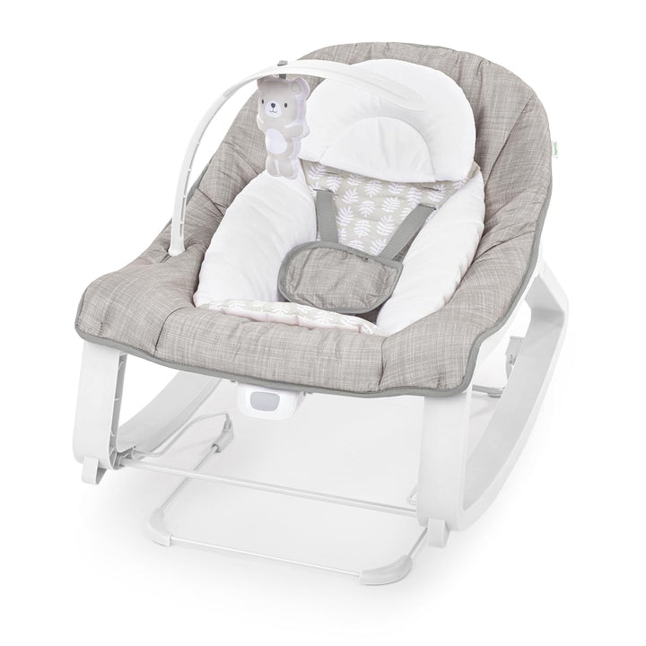 Keep Cozy 3-In-1 Grow with Me Vibrating Baby Bouncer, Seat & Infant to Toddler Rocker, Vibrations & -Toy Bar, 0-30 Months up to 40 Lbs (Weaver)
