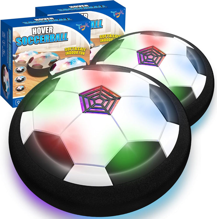 Boy Toys - LED Hover Soccer Ball - Air Power Training Ball Playing Football Indoor Outdoor Game - Birthday Gifts for Kids, Age 3 4 5 6 7 8-12 Year Old Boys - Soccer