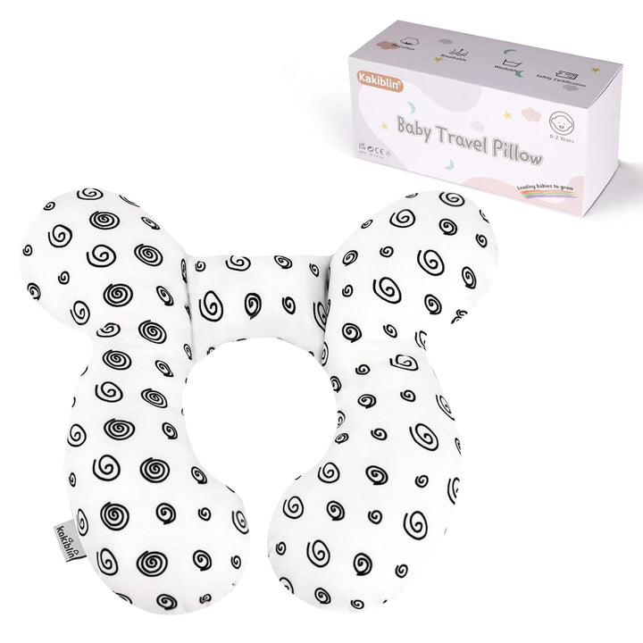 Baby Travel Pillow,Baby Neck Pillows for Car Seat,Upgraded Baby Head Pillow,Toddler Head and Neck Baby Support Pillow for Car Seat, Pushchair,Travel (Gray Fox)