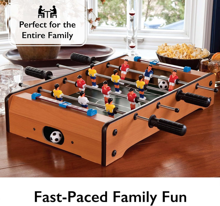 Mainstreet Classics 20-Inch Table Top Foosball/Soccer Game, Brown