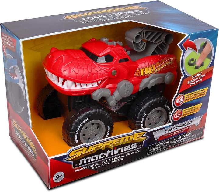Supreme Machines Lights and Sounds T-Rex Chomper Mid-Sized, Multi