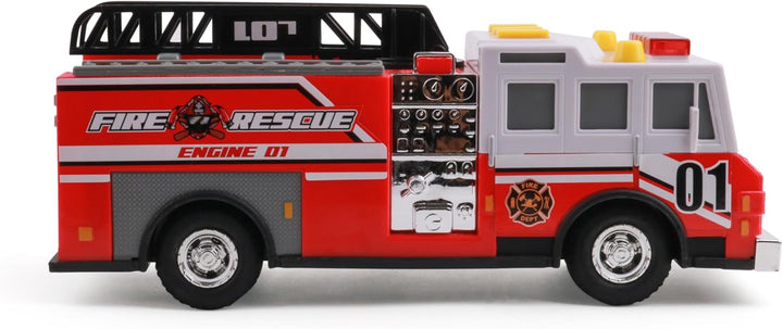 Rescue Force 12" Police Cruiser Toy: Realistic Lights & Sound Effects, Free Wheeling Play & Batteries Included - Ages 3+