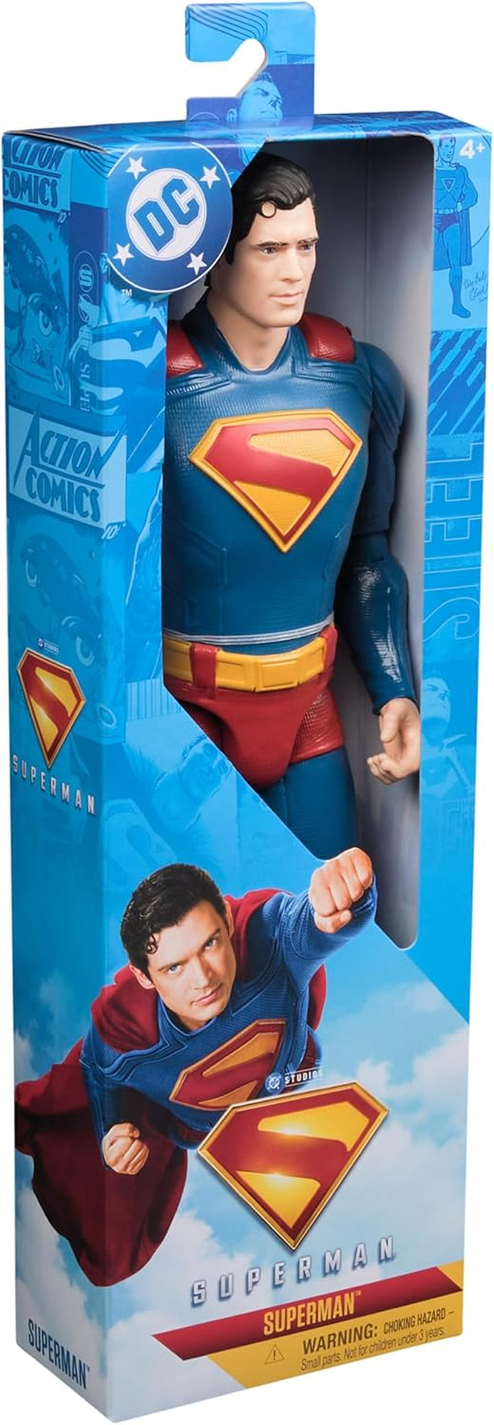 , Superman 12-Inch Superhero Action Figure, Kids Toys for Boys and Girls Pretend Play, for Ages 4 and Up