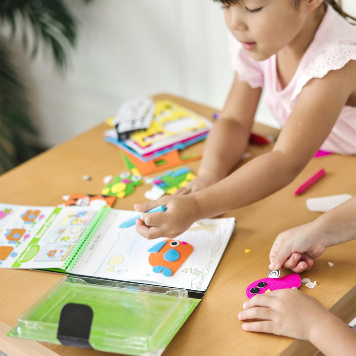 on the Go Felt Friends Craft Activity Set with 188 Felt Stickers - FSC Certified