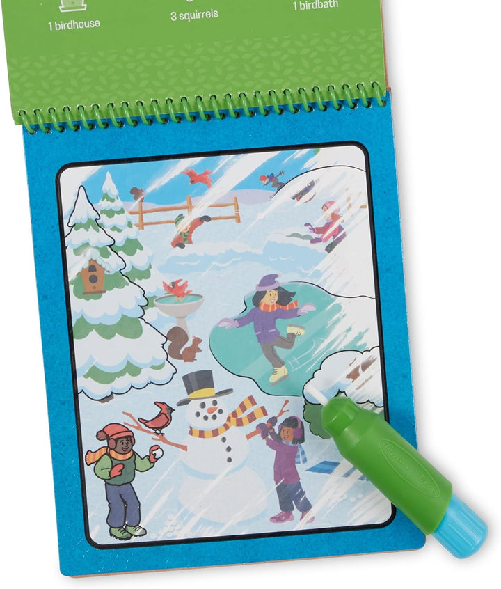 Let’S Explore Water Wow! Seasons Water-Reveal Pad – Reusable on the Go Travel Activity - FSC Certified