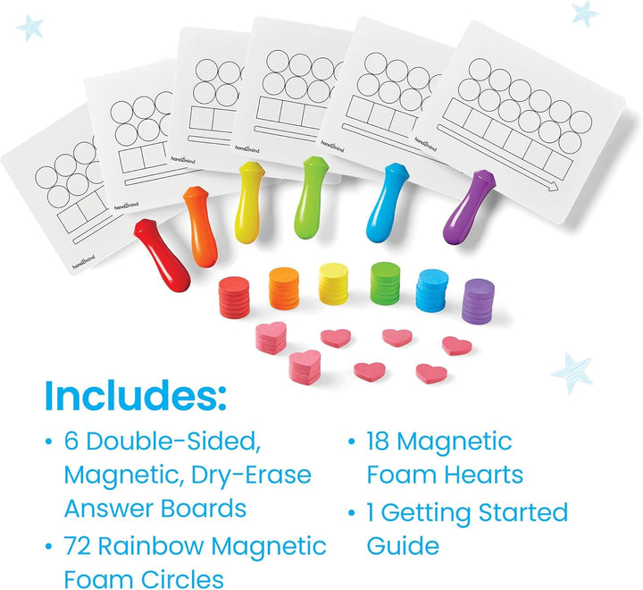 Elkonin Box Magnetic Answer Board, Word Mapping Paddles, Elkonin Boxes Dry Erase Blending Board, Phonemic Awareness, Phonics Manipulatives, Science of Reading Classroom Materials (Set of 6)