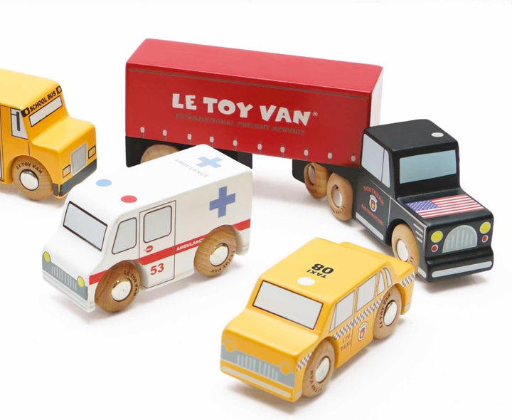 New York Car Set Premium Wooden Toys for Kids Ages 3 Years & Up
