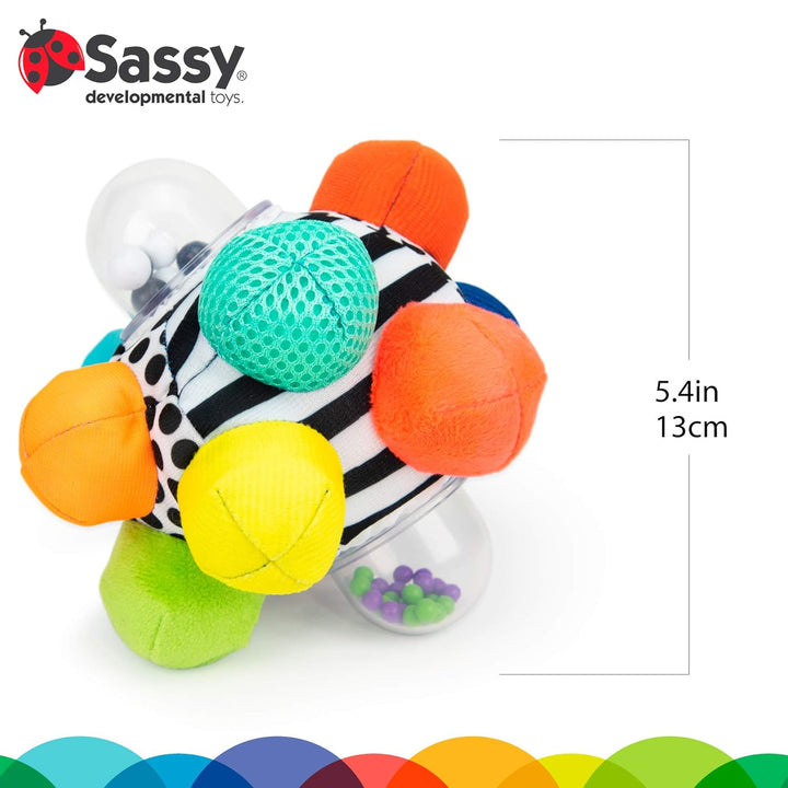 Developmental Bumpy Ball, Easy to Grasp Bumps Help Develop Motor Skills, Ages 6+ Months