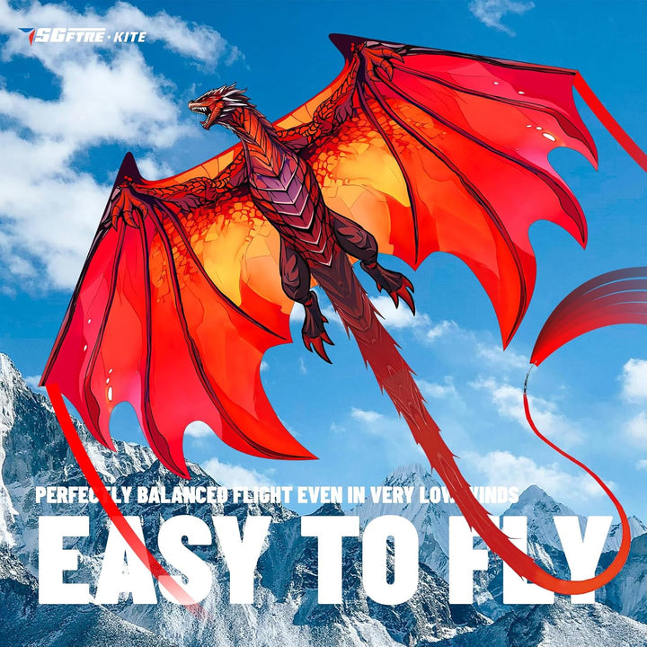 Complete Kite with Handle, Line & Accessories,Easy to Fly for Kids & Adults, Perfect for Beach, Park, Family Outdoor Activities