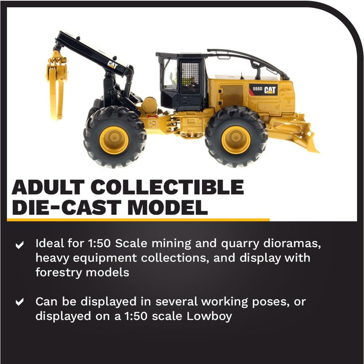 1/50 Caterpillar 555D Wheel Skidder - High Line Series 85932