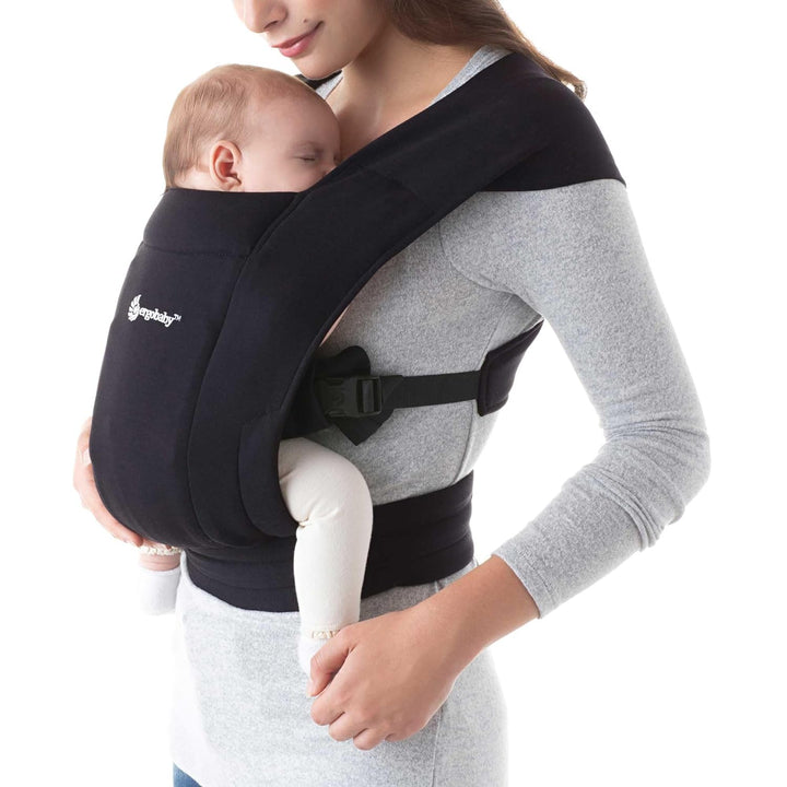 Embrace Baby Carrier Newborn to Toddler - Breathable Baby Carriers for Summer - Cozy Essentials (7-25 Pounds), Ponte Knit, Cream