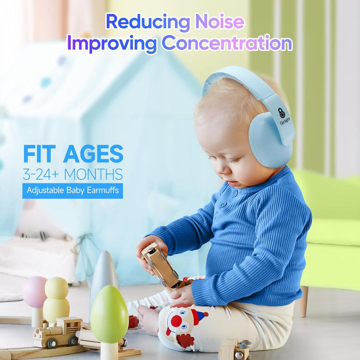 Baby Headphones for Noise - [Upgraded Friendly Version] Infant Ear Muffs Noise Protection - Toddler Noise Cancelling Headphones - Baby Ear Protection for 3 Months to 3 Years