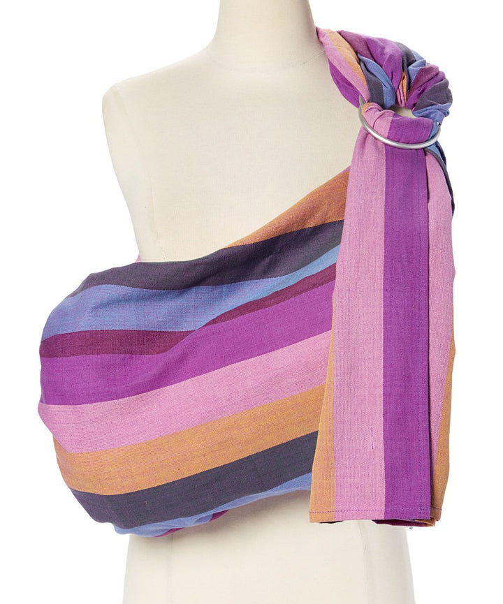 Ring Sling Baby Carrier for Infants and Toddlers - Beautiful, 100% Soft Cotton Baby Wraps Carrier for Babies 8-35 Lbs - Perfect Baby Shower Gifts Moms and Dads - Nursing Cover (Midnight)