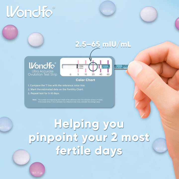 Ultra Accurate Ovulation Test Strips -Ovulation Urine Tests with Numerical Result, Fertility Cycle Monitoring- 20 LH Test