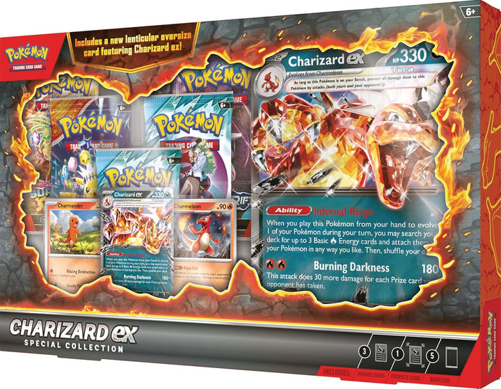 Pokemon TCG: Charizard Ex Special Collection - 5 Packs, Promos