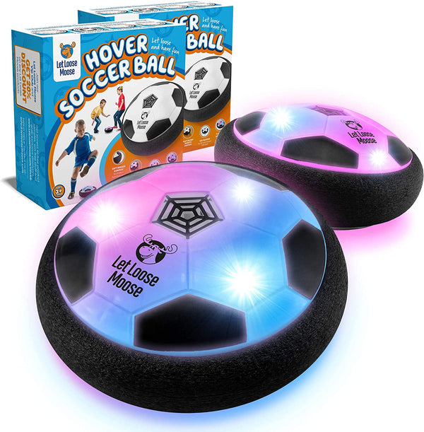 Hover Soccer Ball, Set of 2 LED Soccer Ball Toys, Gifts for 8 Year Old Boys, Indoor LED Floating Football for 7 Year Old Kids, Boy Birthday Gifts Age 4-6, 6-8, 8-12 Fun Sport Toy