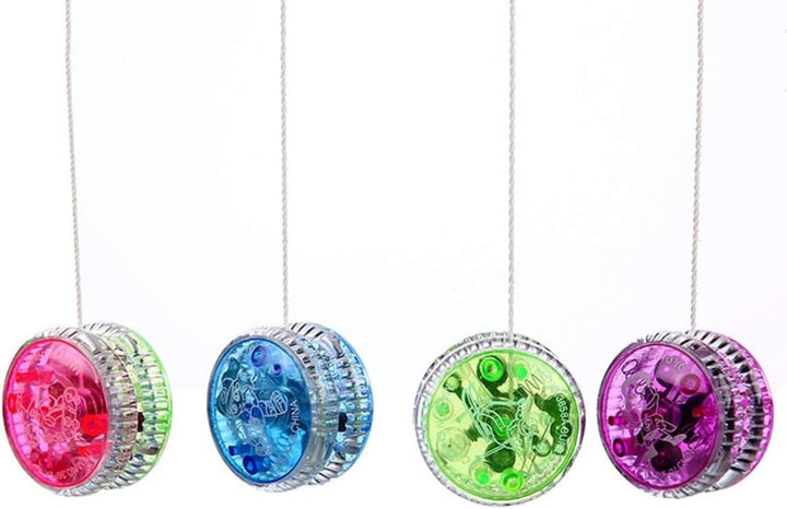 LED Light up Yo Yo Yoyo for Kids Beginner Yoyo for Kids Responsive Ball Bearing Yoyo 4 Pack (4 Pack LED Light up Yoyo)