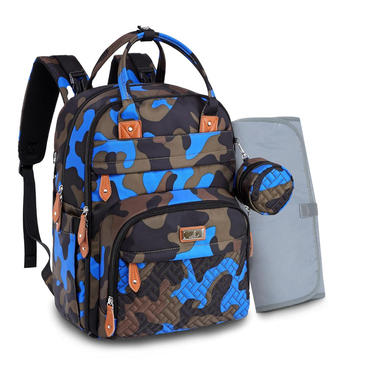 Diaper Bag Backpack - Baby Essentials Travel Tote - Multi Function Waterproof Diaper Bag, Travel Essentials Baby Bag with Changing Pad, Stroller Straps & Pacifier Case - Unisex, Dark Gray