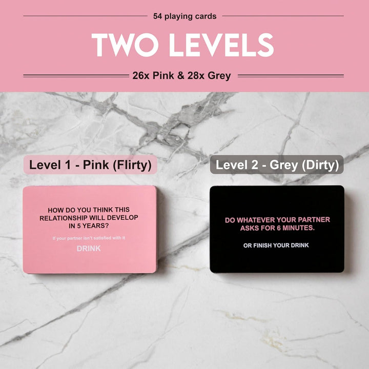 Drunk Lovers - Couples Games Couples Card Game for Date Night, 54 Game Cards, Romantic Valentines, Card Game for Couple