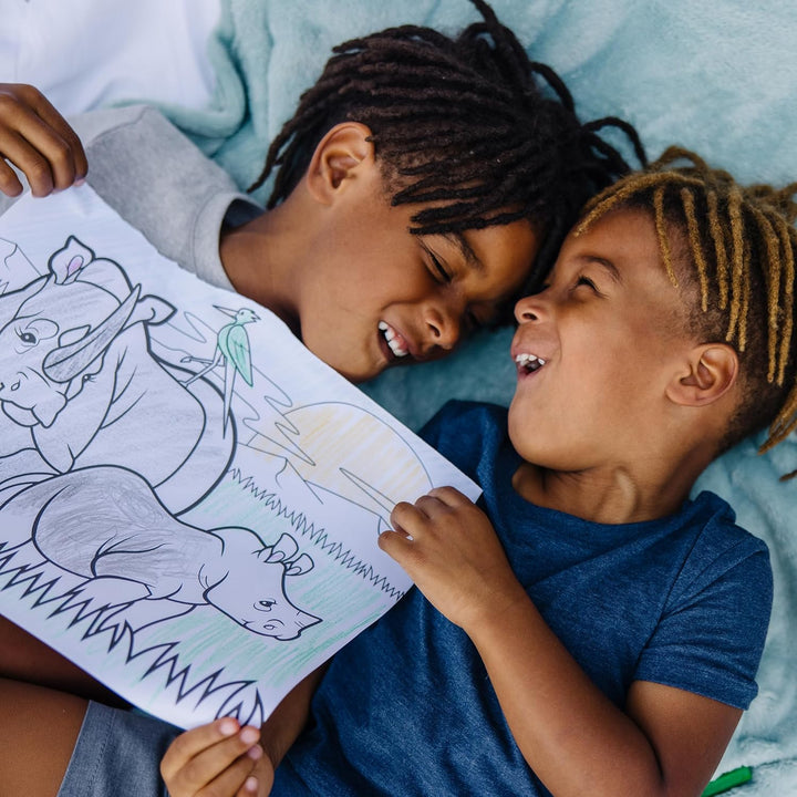 Jumbo 50-Page Kids' Coloring Pads 3-Pack - Animals, Vehicles, and Multi-Themed - FSC Certified