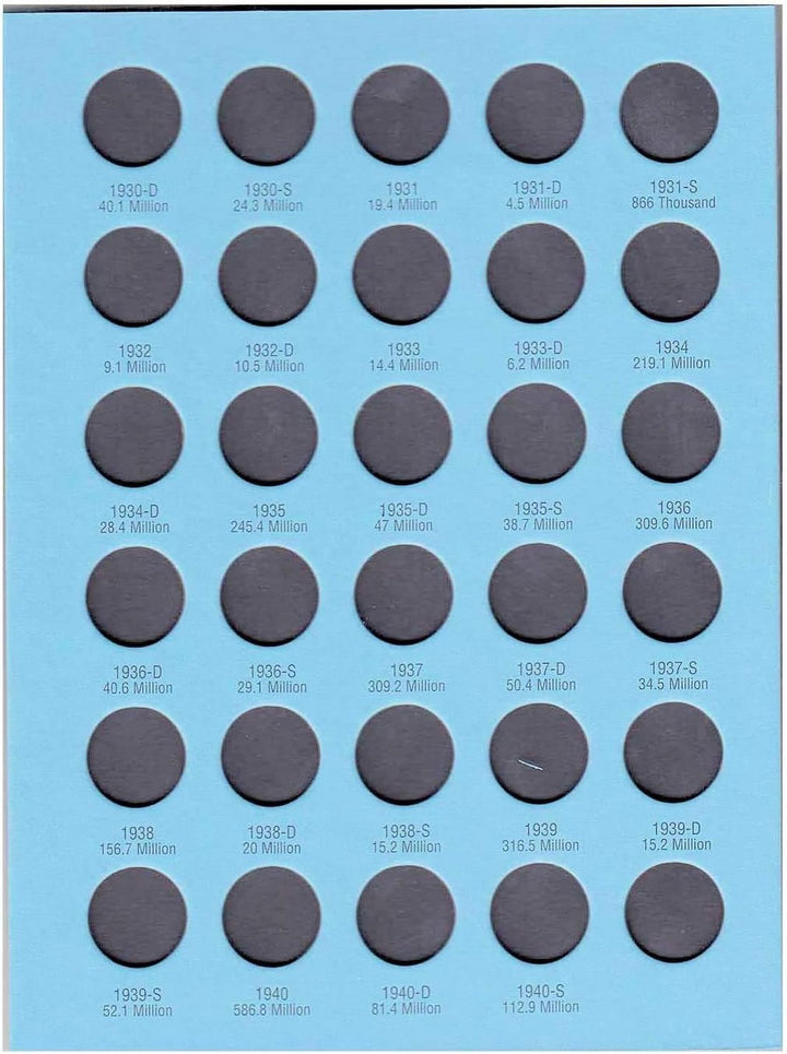 US Lincoln Cent Coin Folder Four Volume Set 1909 - Date #’S 9004, 9030, 9033, 4004