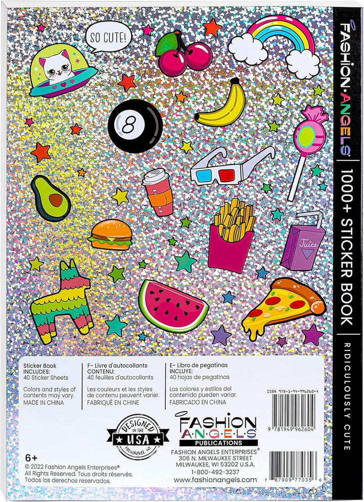 1000+ Ridiculously Cute Stickers for Kids - Fun Craft Stickers for Scrapbooks, Planners, Gifts and Rewards, 40-Page Sticker Book for Kids Ages 6+ and Up