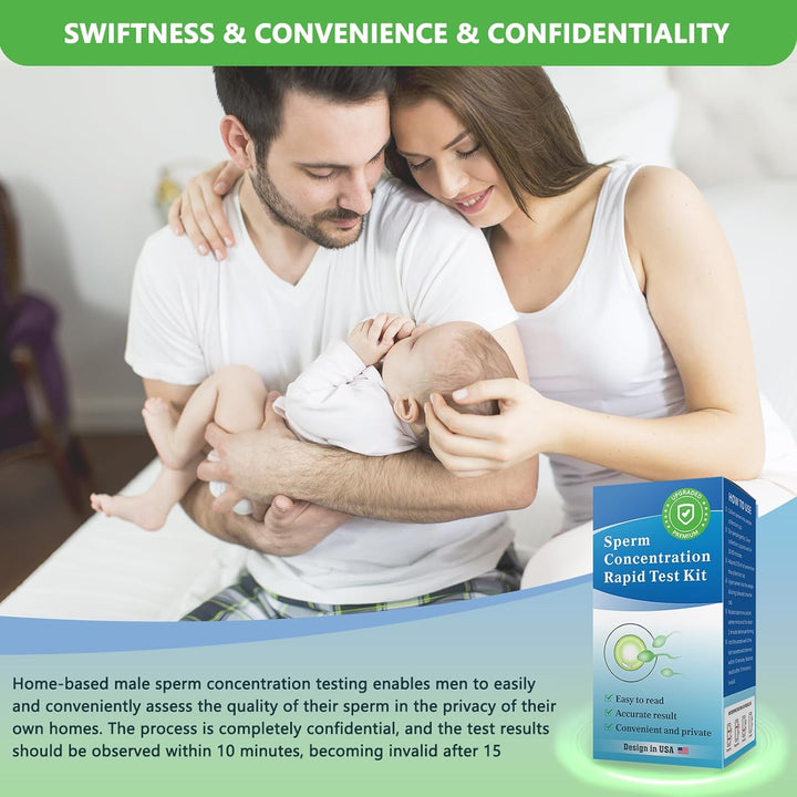 Fertility Home Test Kit for Men-Trak plus Male Fertility Testing System- Shows Normal or Low Sperm Count- Easy to Read Results-Convenient, Accurate, Private