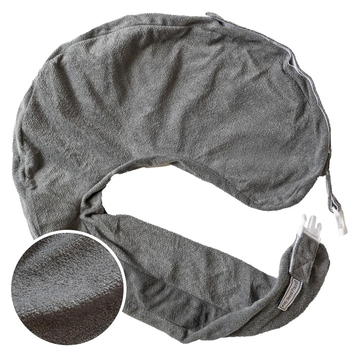 Organic Cotton Deluxe Nursing Pillow Cover - Slipcovers for Baby - Adjustable Fit, Easy Care, Durable - Original Nursing Pillow Not Included, Organic Cream