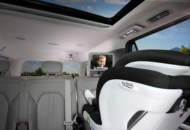 Baby Car Mirror for Back Seat - XL Clear View - Easily Adjusts - Crash Tested - Shatterproof
