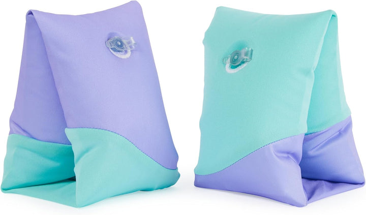 Soft Swimmies Toddler Floaties, Learn-To-Swim Inflatable Pool Floats & Arm Floaties, Swimming Pool Accessories for Kids Aged 3-5, Blue