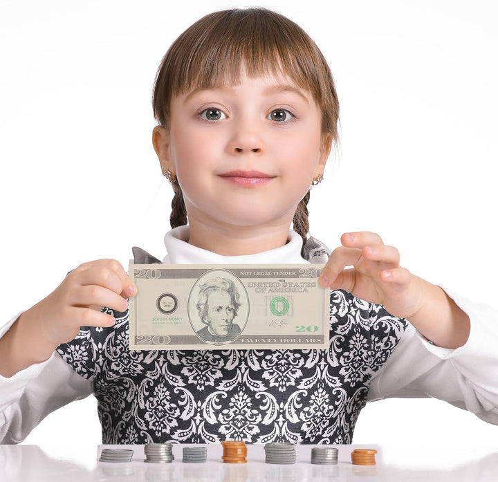 - Play Money for Kids, 150 Pcs, Ages 3+, Toy Money, Money Games, Fake Money for Kids, Pretend Money, Toddler Learning Money, Kids Play Money, Realistic Money, Fake Cash, Coins for Kids