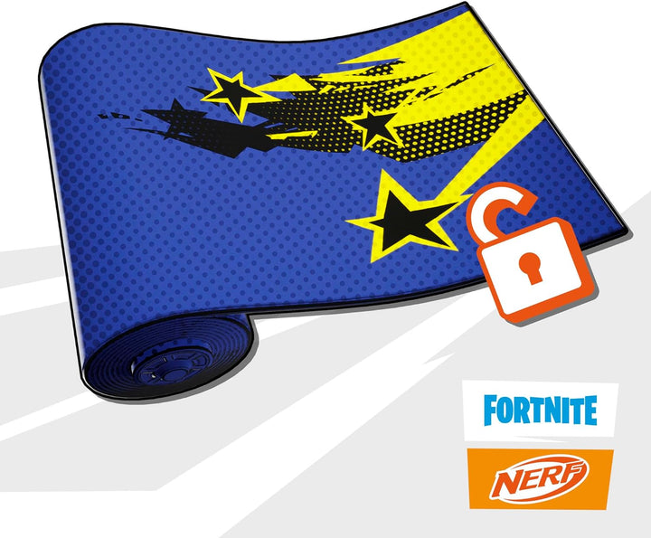 Fortnite Half Tone Hero Blaster, Bonus Code to Unlock Half Tone Hero Wrap in the Game, Break Open Loading, 12  Elite Darts, Fortnite Gifts (Amazon Exclusive)