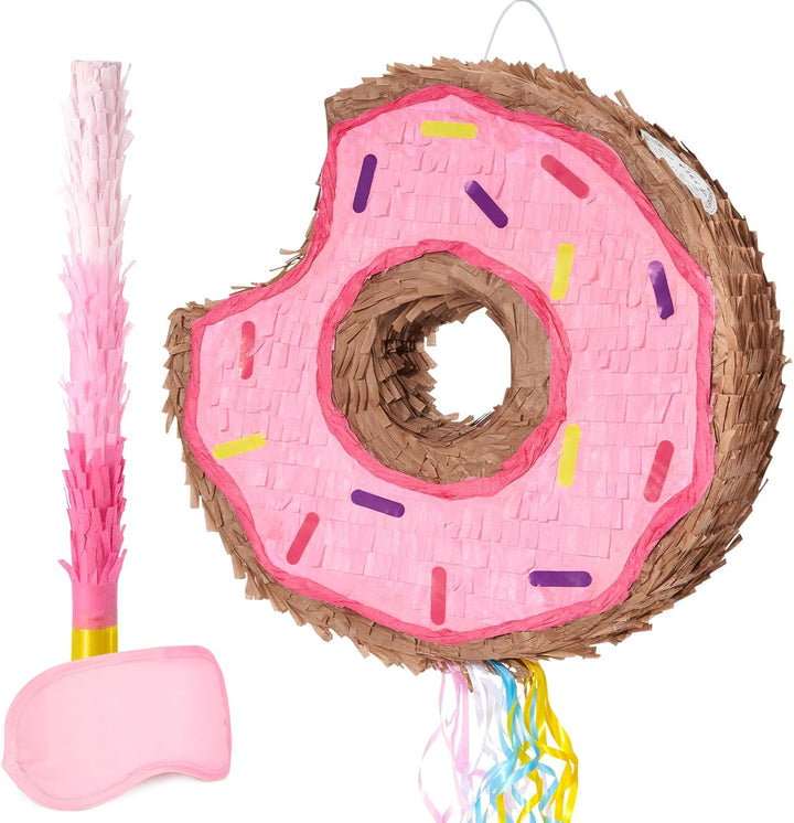 Unicorn Piñata - Unicorn Party Supplies Piñata Bundle with Blindfold and Bat for Girls Kids Rainbow Unicorn Theme Birthday Party Game Decorations (15.7" X 12.2" X 3.1")