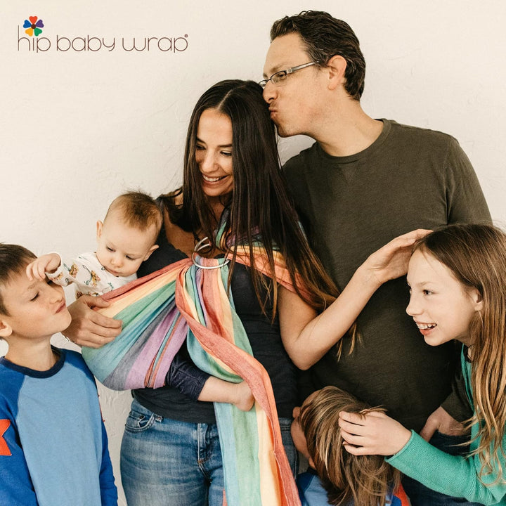 Ring Sling Baby Carrier for Infants and Toddlers - Beautiful, 100% Soft Cotton Baby Wraps Carrier for Babies 8-35 Lbs - Perfect Baby Shower Gifts Moms and Dads - Nursing Cover (Midnight)