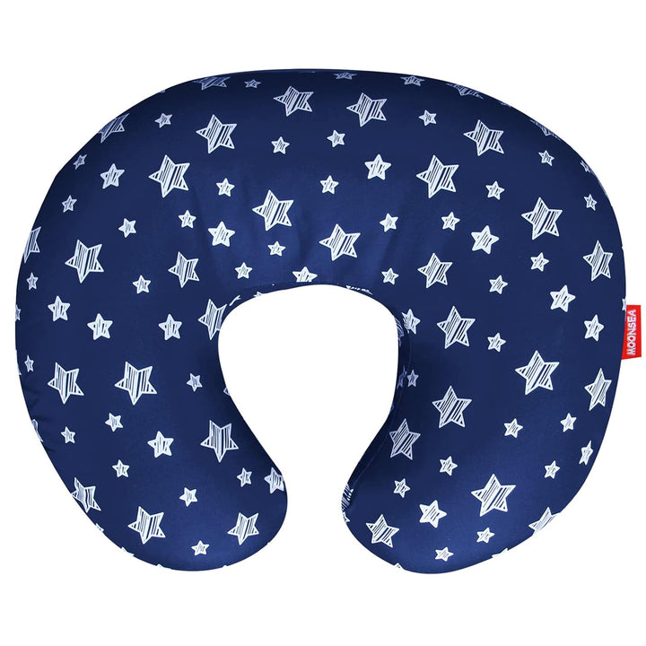 Nursing Pillow Cover for Baby Snug Fits Boppy Nursing Pillows, Super Soft, for Breastfeeding Moms, Grey Star