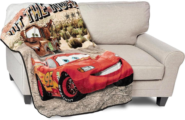 Pixar Cars Blanket Set - Bundle with 45X60 Lightning Mcqueen Blanket, Stickers, More |  Bed Sheets, Cars Room Decor for Boys