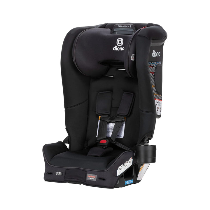 Radian 3R Safeplus, All-In-One Convertible Car Seat, Rear and Forward Facing, Safeplus Engineering, 10 Years 1 Car Seat, Slim Fit 3 Across, Black Jet